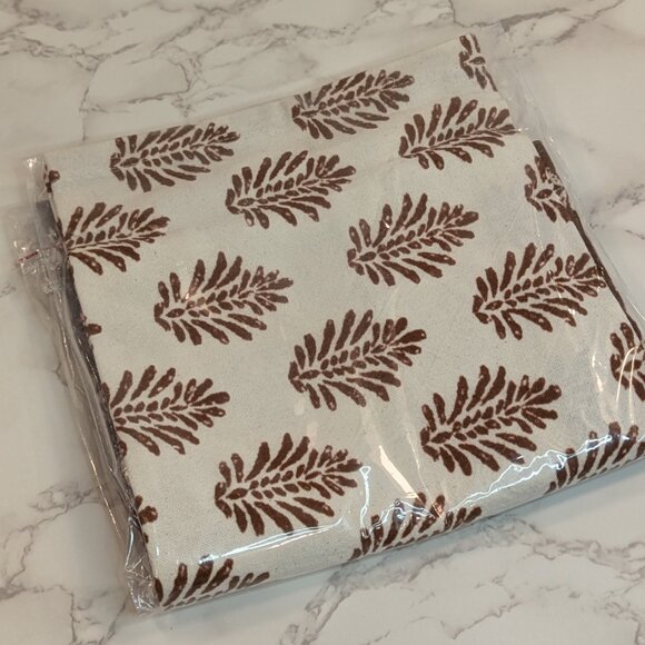 Anthropologie Trudy Block Print Dish Towel - Picture 3 of 5